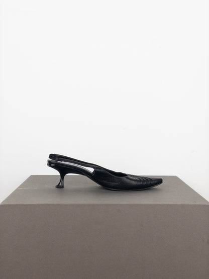 Miu Miu SS00 Pointed Toe Slingback Kitten Heels
