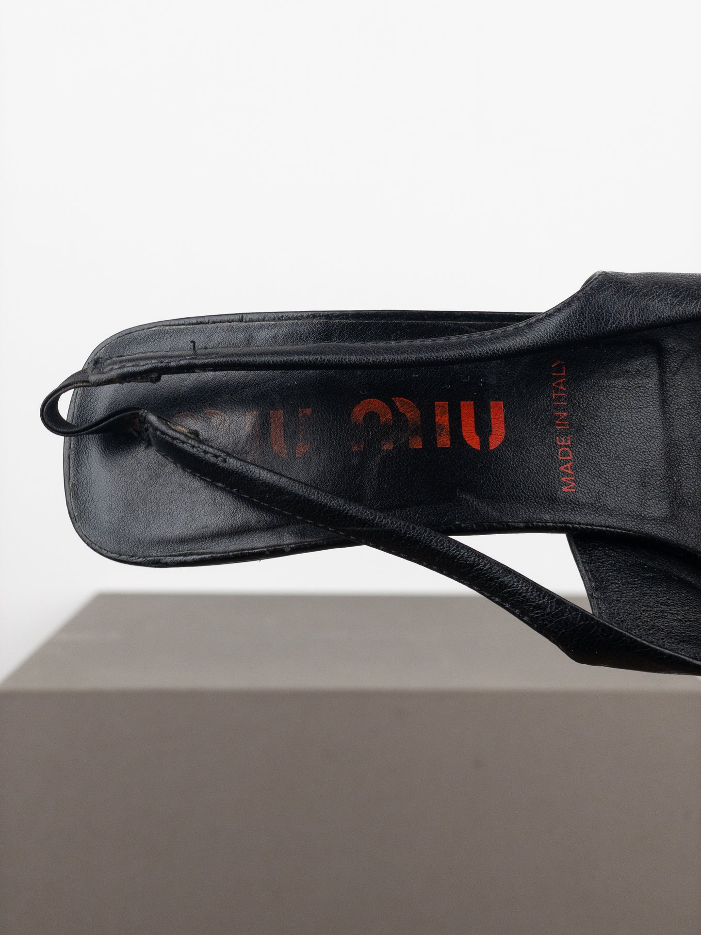 Miu Miu SS00 Pointed Toe Slingback Kitten Heels