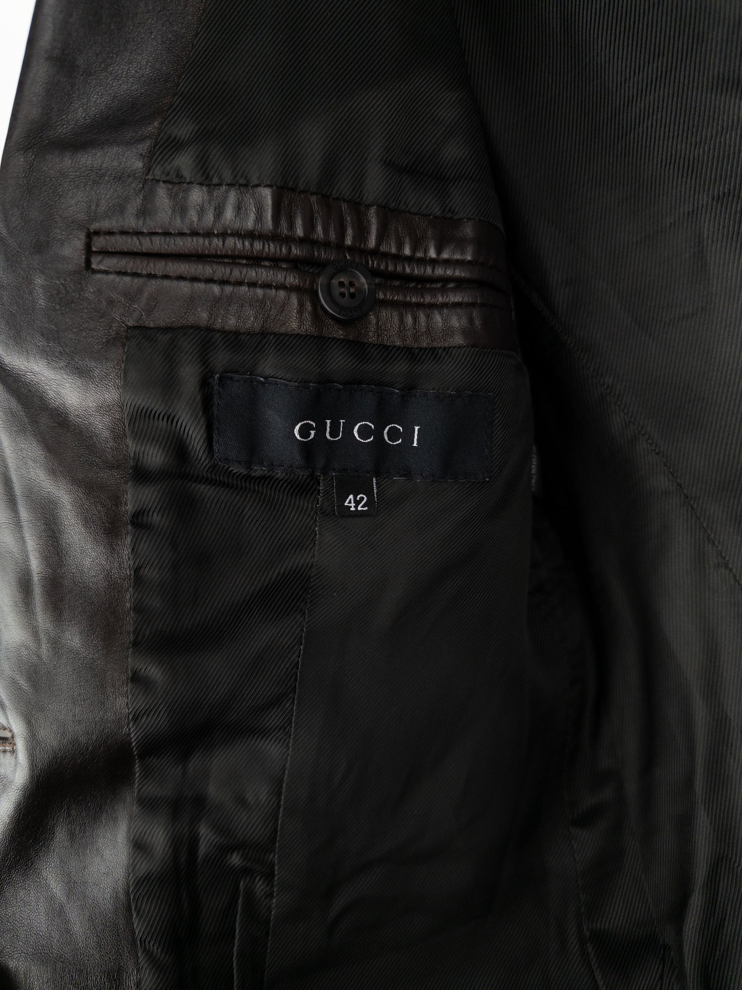 Gucci by Tom Ford AW98 Leather Blazer Jacket