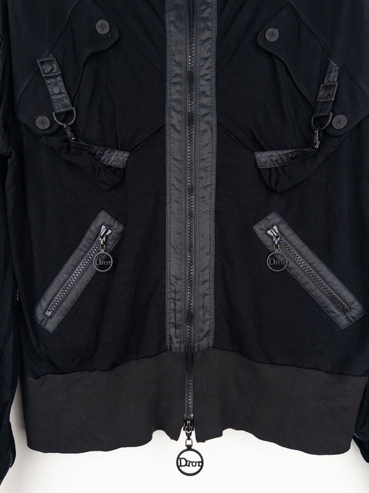Dior by Galliano SS04 High-Neck Bondage Flight Parachute Bomber Jacket – photo 4