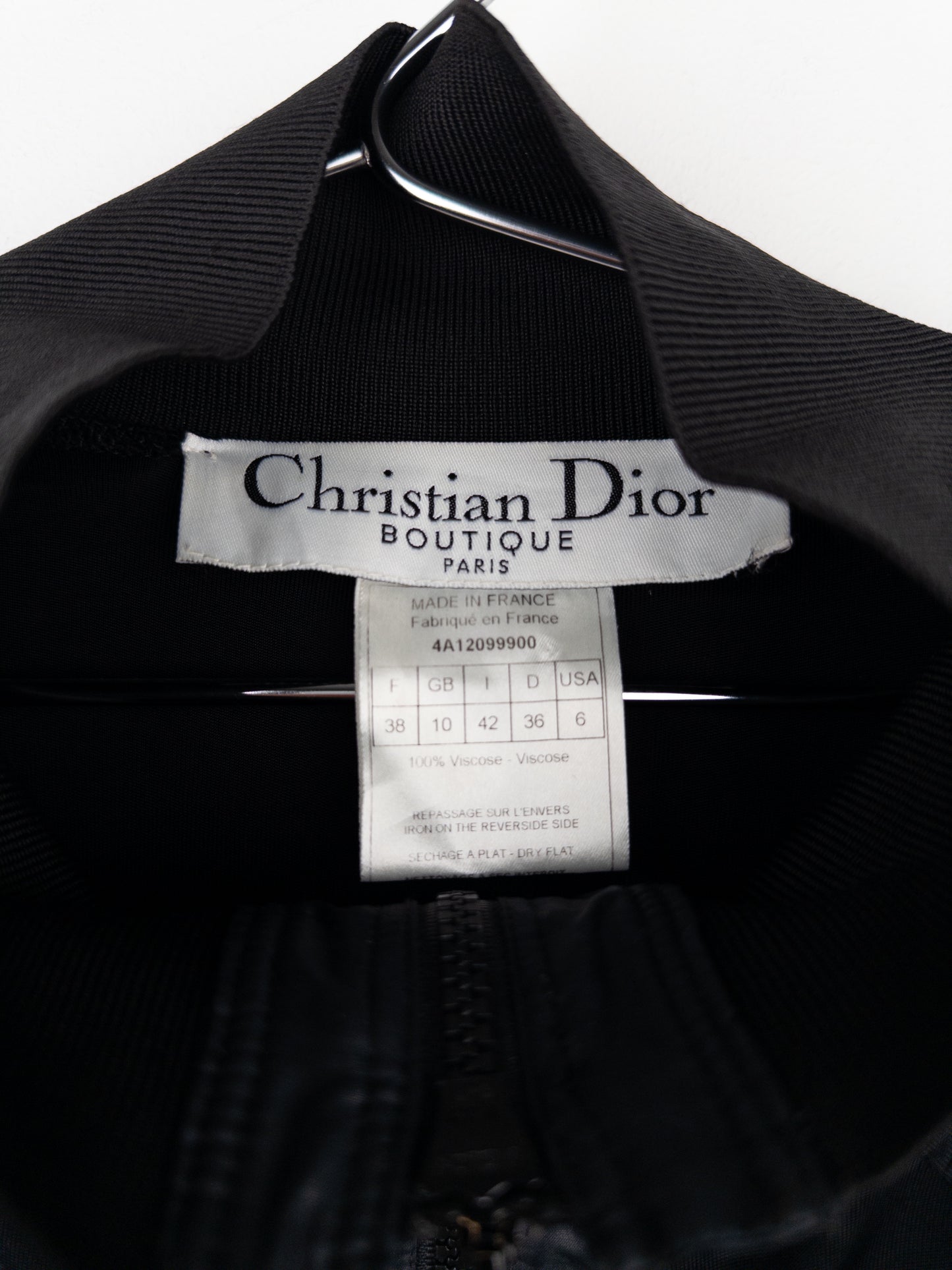 Dior by Galliano SS04 High-Neck Bondage Flight Parachute Bomber Jacket