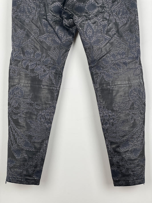 Gucci by Tom Ford SS00 Embroidered Leather Biker Pants – photo 11