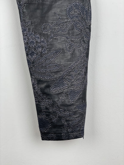 Gucci by Tom Ford SS00 Embroidered Leather Biker Pants
