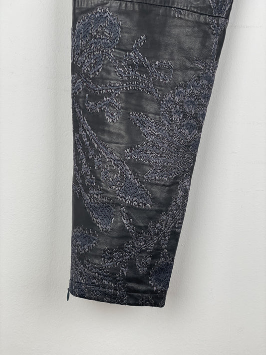 Gucci by Tom Ford SS00 Embroidered Leather Biker Pants – photo 15