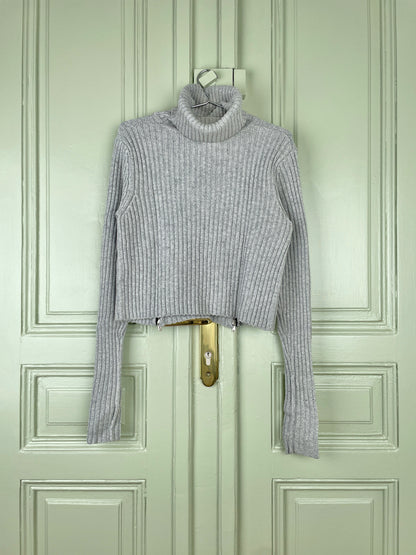 Jean Paul Gaultier Zip Knit Turtleneck Sweater