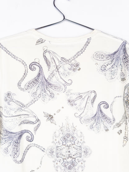 Balmain by Decarnin SS09 Distressed Paisley T-Shirt