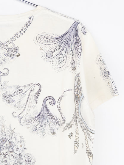 Balmain by Decarnin SS09 Distressed Paisley T-Shirt