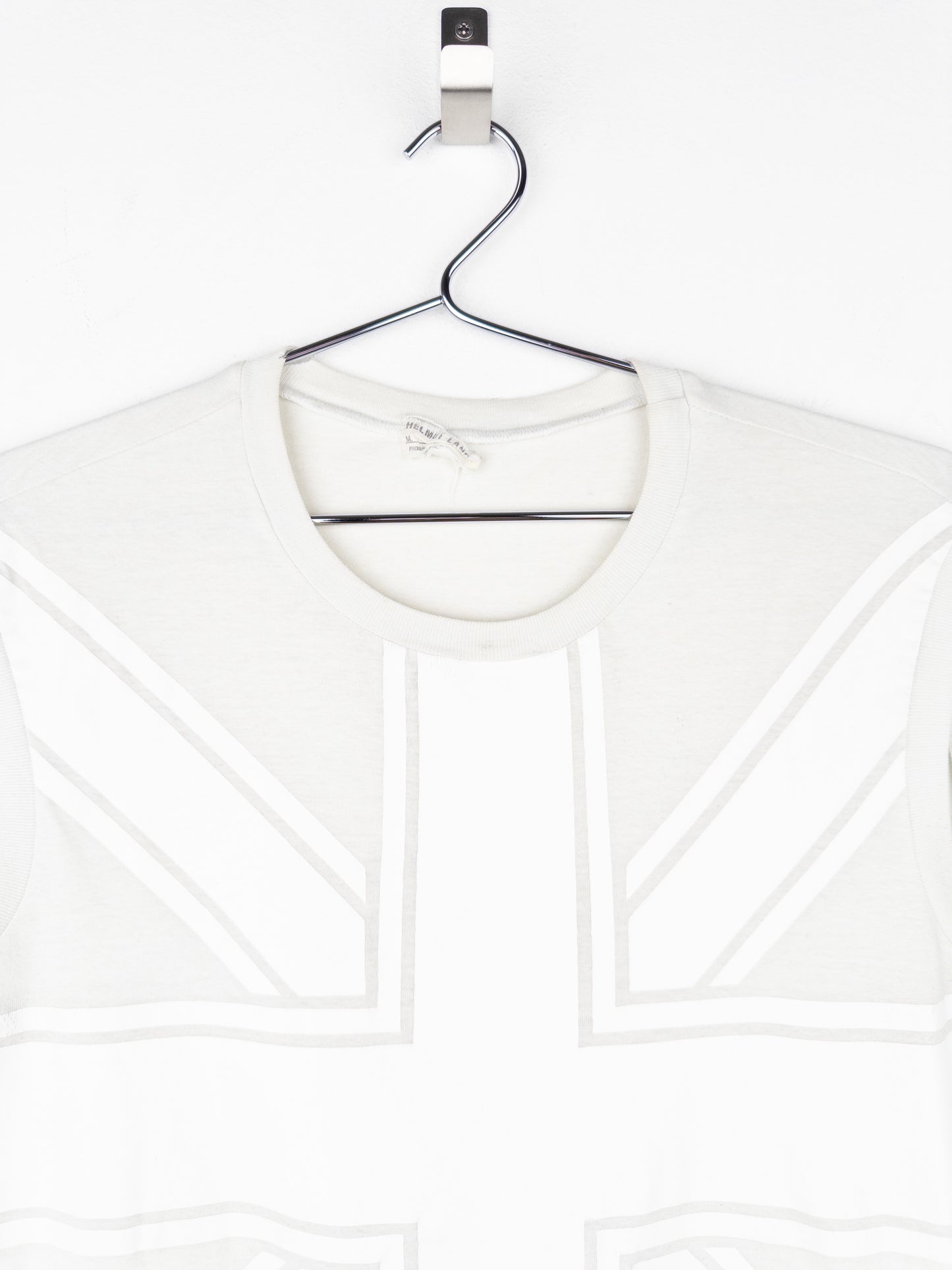 Helmut Lang SS97 Union-Jack Backstage Logo Print Tank Top