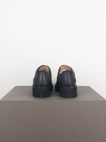 Maison Margiela MM6 Coated Suede Lug Sole Derby Shoes