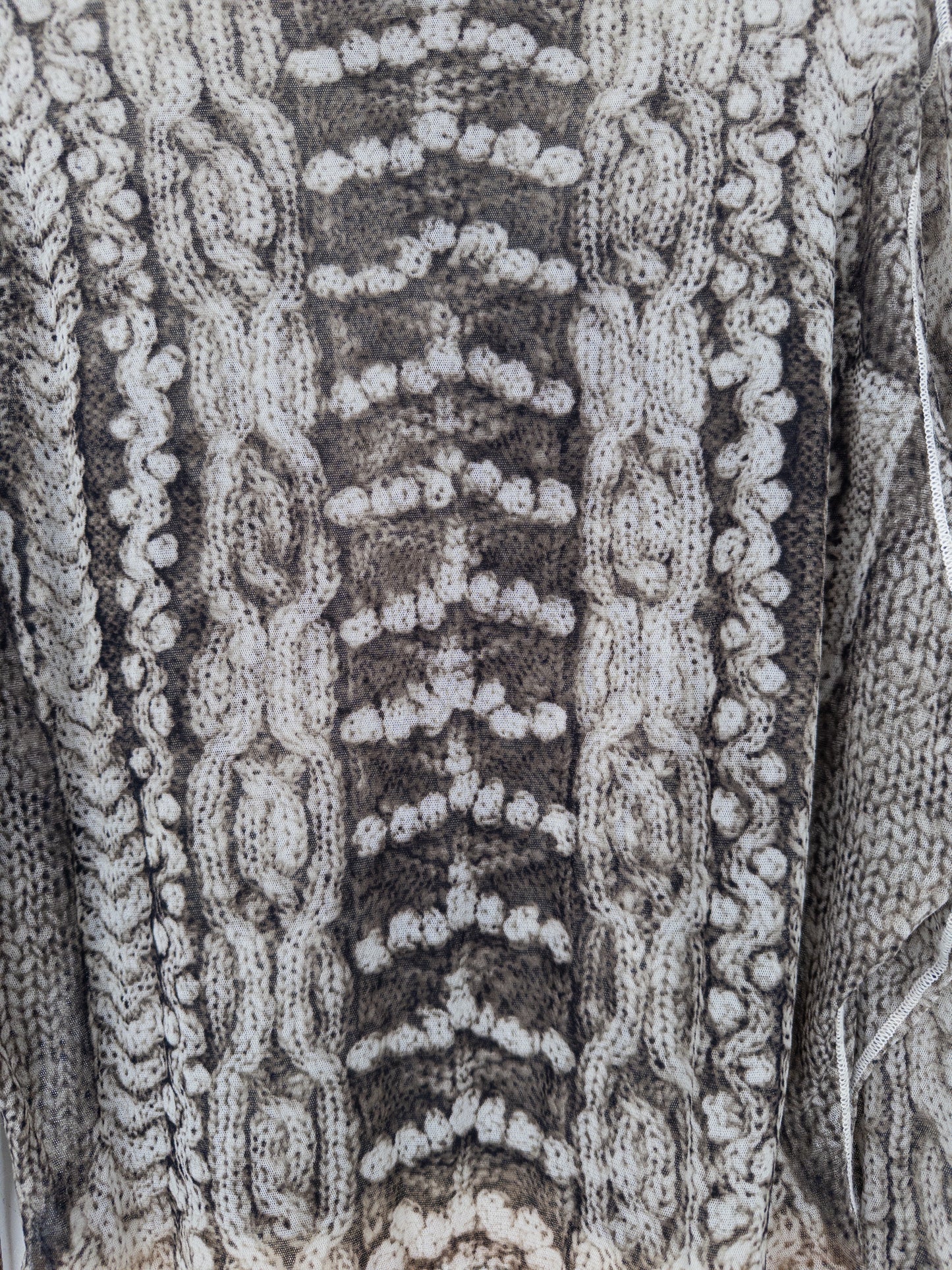 Jean Paul Gaultier AW04 Trompe Loeil Fisherman Knit Turtleneck Sweater