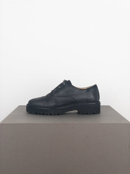 Maison Margiela MM6 Coated Suede Lug Sole Derby Shoes