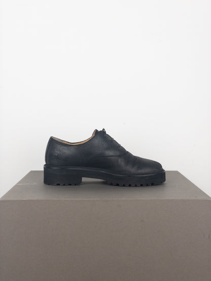 Maison Margiela MM6 Coated Suede Lug Sole Derby Shoes