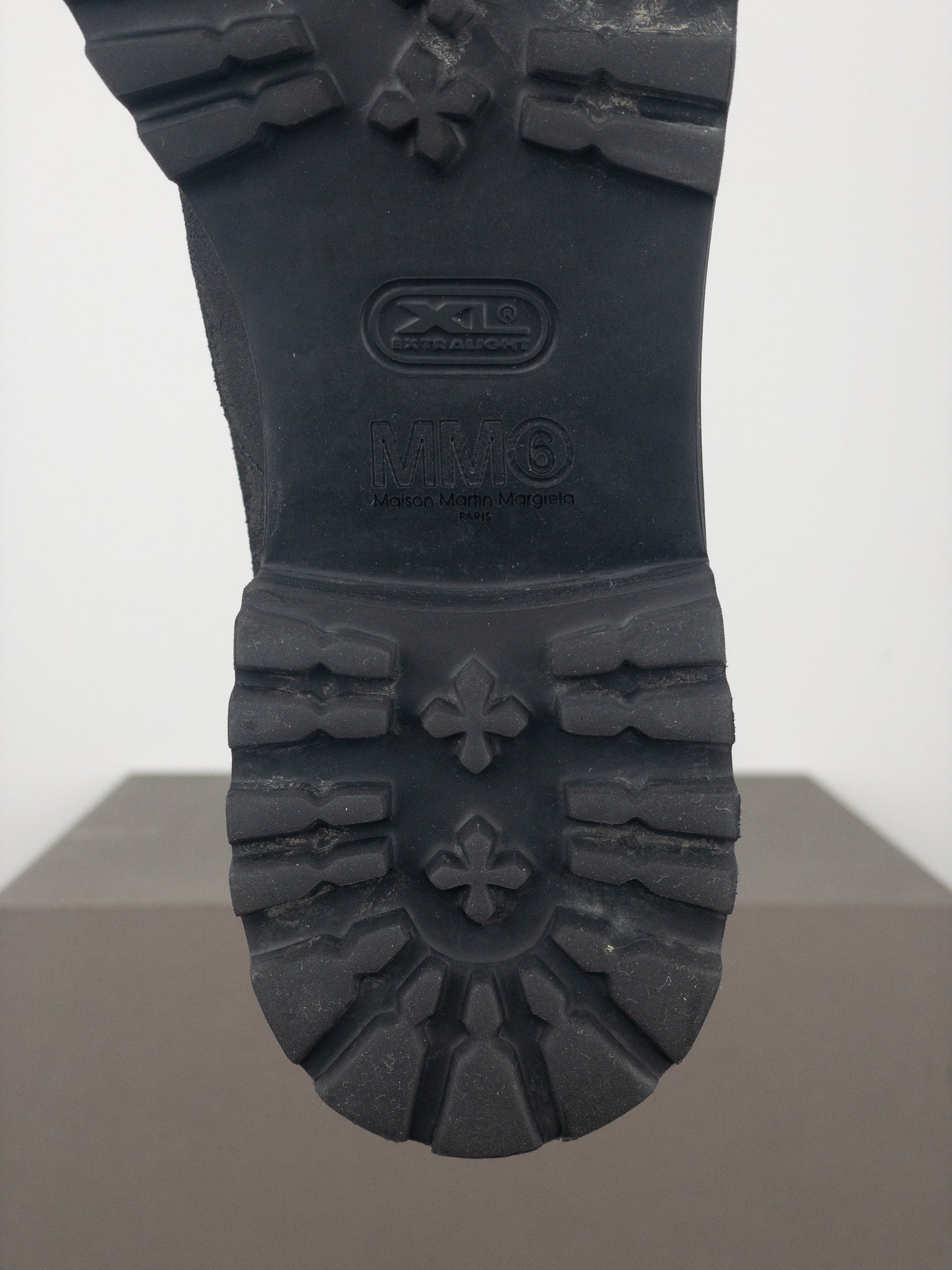 Maison Margiela MM6 Coated Suede Lug Sole Derby Shoes