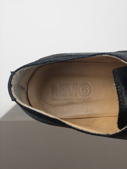 Maison Margiela MM6 Coated Suede Lug Sole Derby Shoes