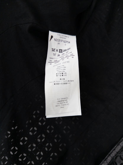 Armani 2000s Laser Cut Out Leather Blazer Jacket