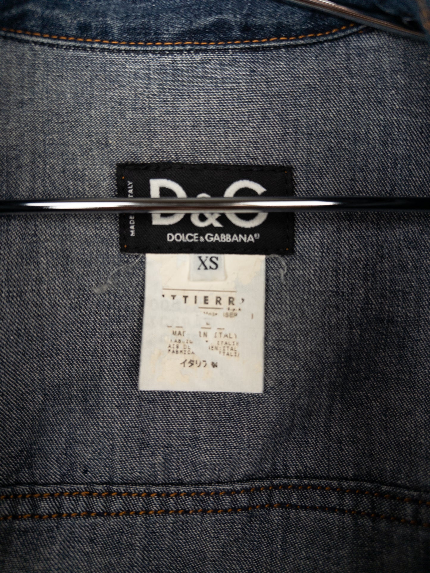 Dolce & Gabbana 2000s Rhinestone Denim Trucker Jacket