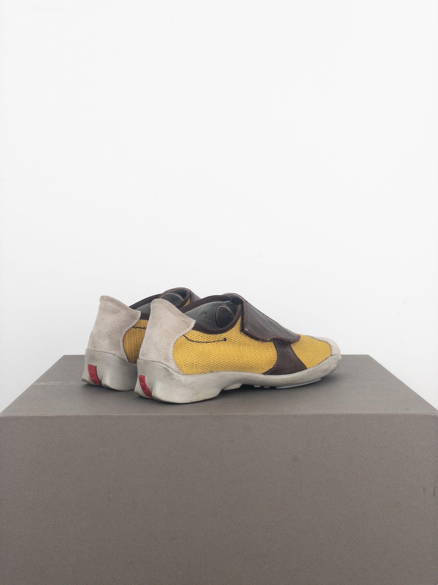 Prada SS03 Linea Rossa Mesh Velcro Sports Racing Sneakers