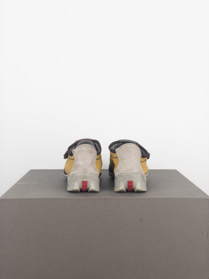 Prada SS03 Linea Rossa Mesh Velcro Sports Racing Sneakers