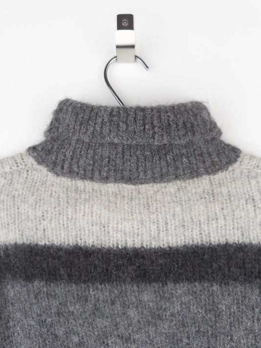Prada 2000s Red Tab Geometric Fuzzy Knit Turtleneck Sweater – photo 5