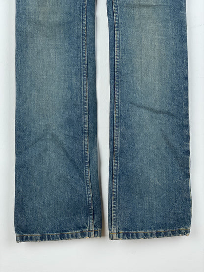 Helmut Lang 1990s Dirt Wash Boot-Cut Denim Jeans