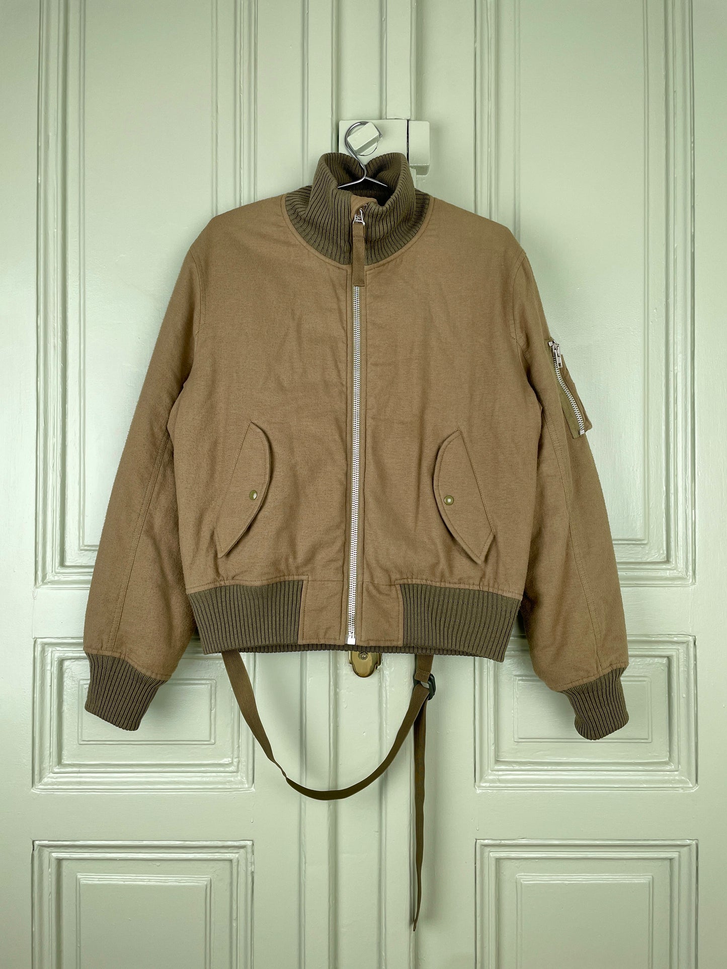 Helmut Lang Re-Edition AW03 High-Collar Bondage Bomber Jacket