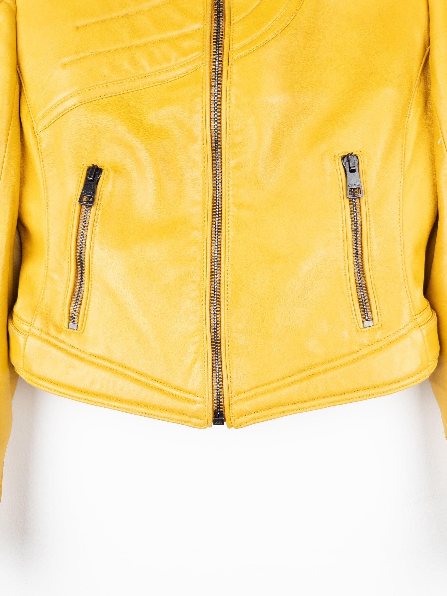 Gucci by Tom Ford AW00 ‘Spiral’ Leather Moto Biker Jacket