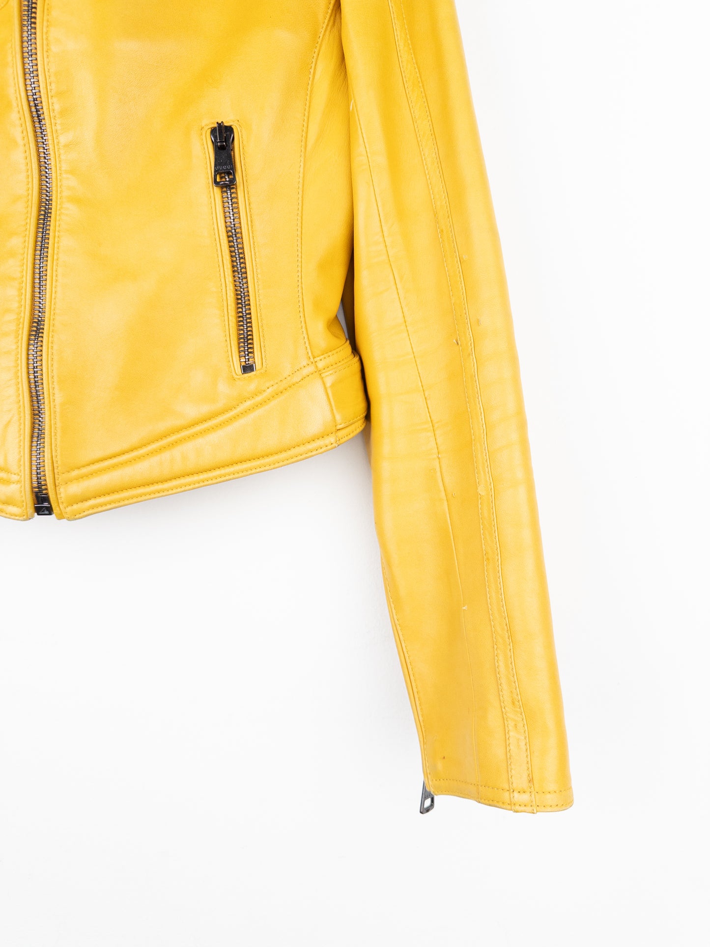 Gucci by Tom Ford AW00 ‘Spiral’ Leather Moto Biker Jacket