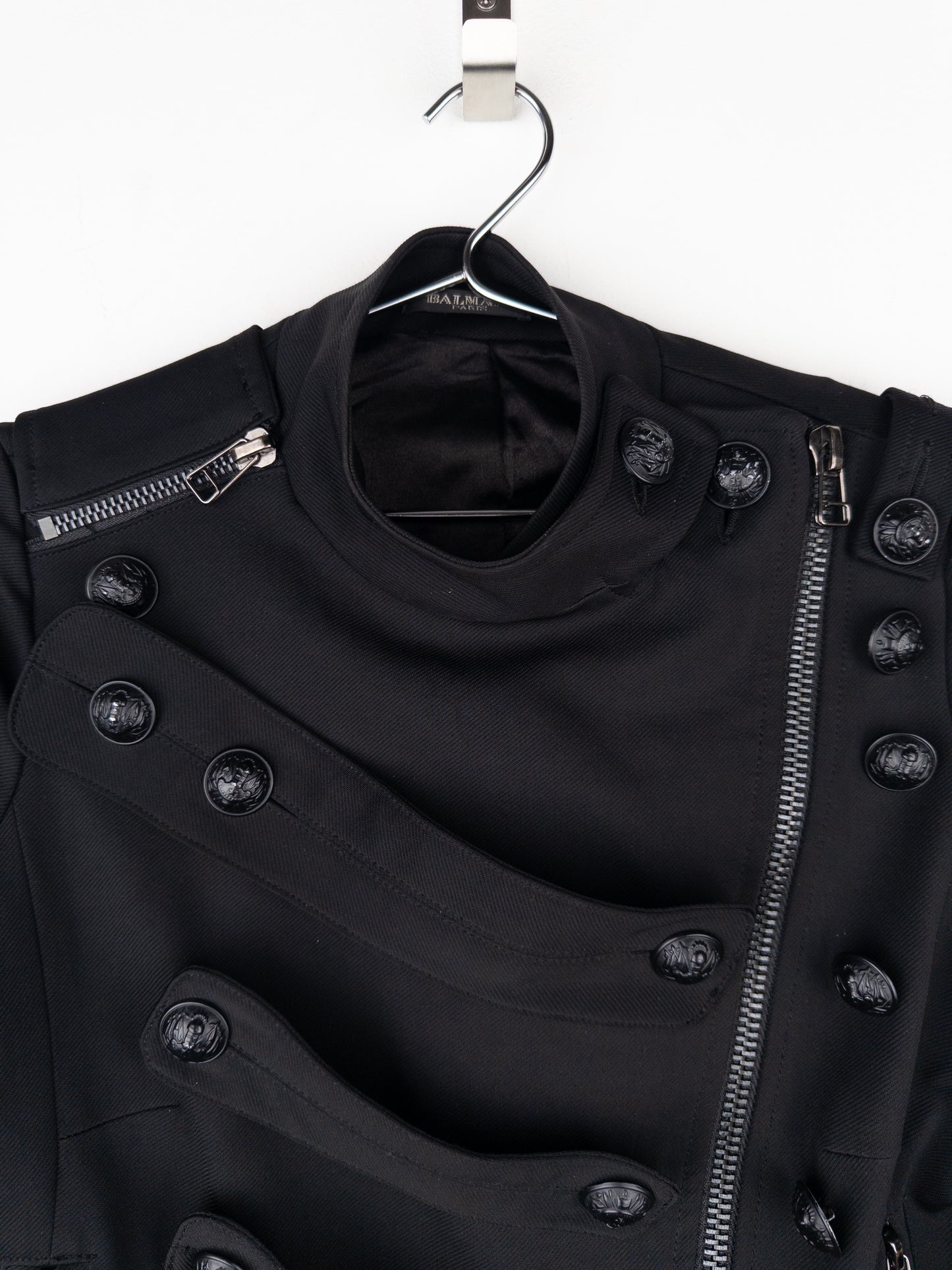 Balmain by Decarnin 2010s Napoleon Biker Jacket