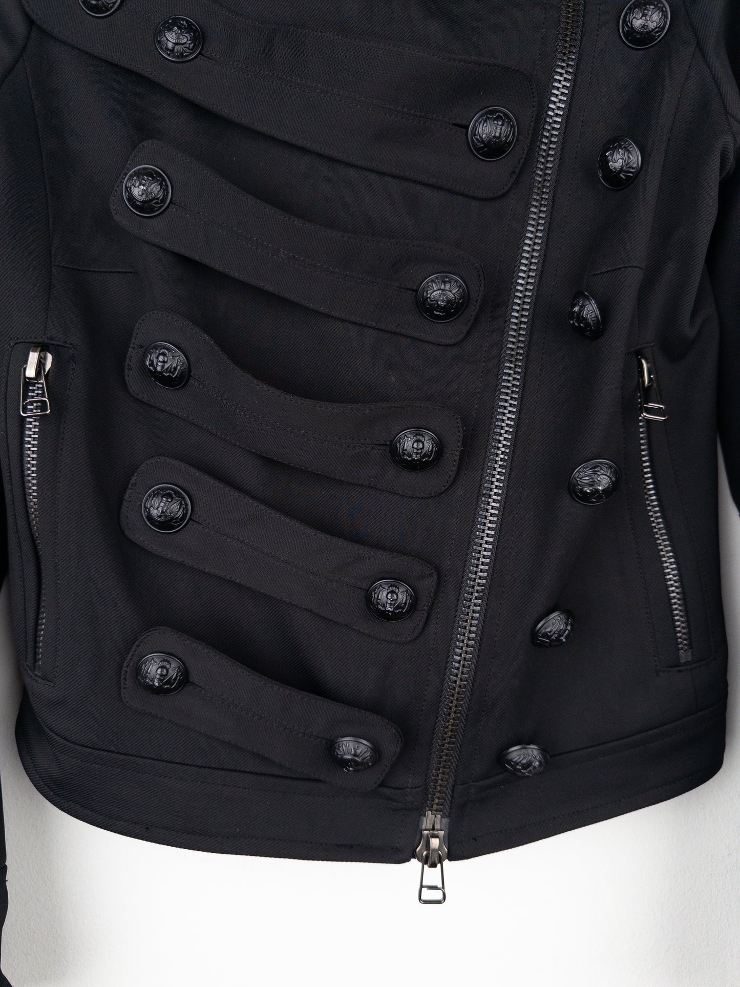 Balmain by Decarnin 2010s Napoleon Biker Jacket