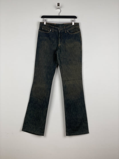 Gucci by Tom Ford SS02 Flared Sanded Bootcut Denim Jeans