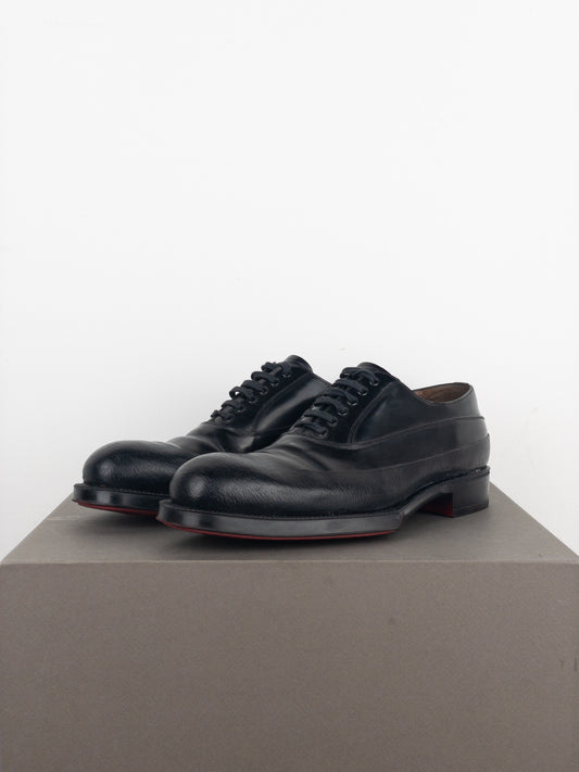 Prada AW12 Rubber Cap Derby Shoes