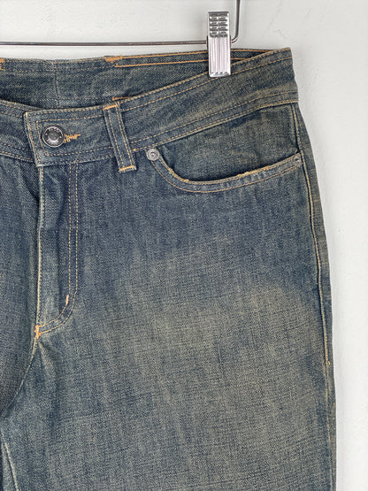 Gucci by Tom Ford SS02 Flared Sanded Bootcut Denim Jeans