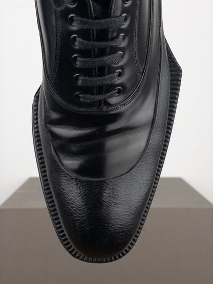 Prada AW12 Rubber Cap Derby Shoes