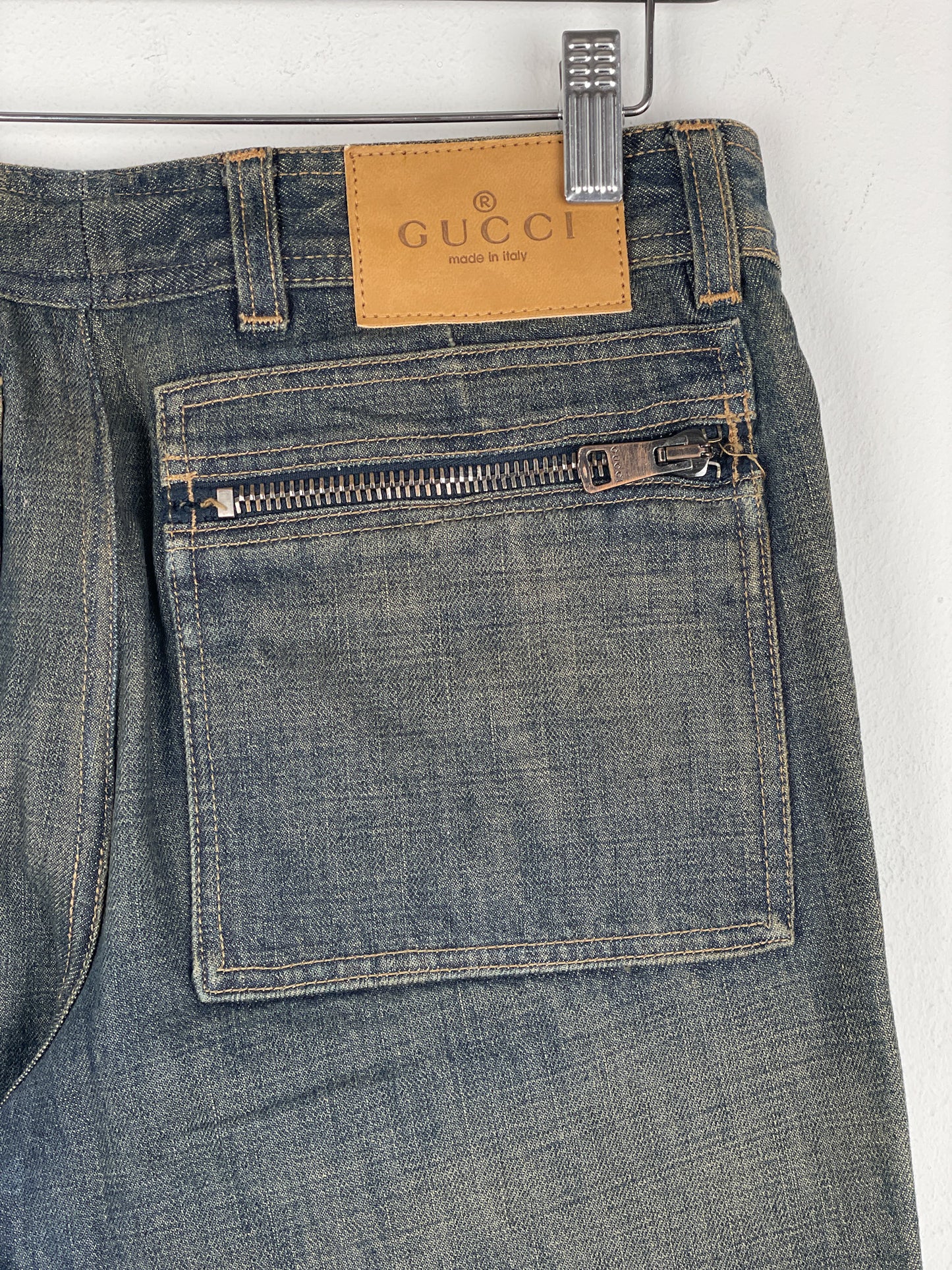 Gucci by Tom Ford SS02 Flared Sanded Bootcut Denim Jeans