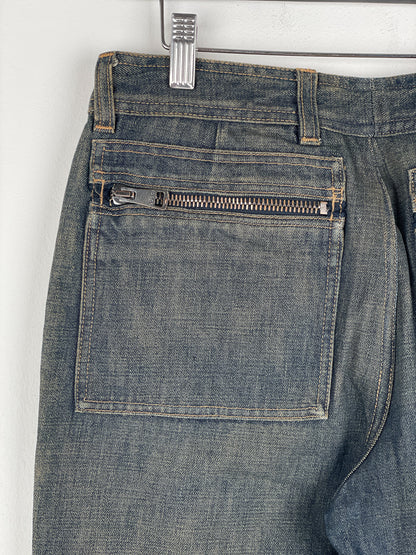 Gucci by Tom Ford SS02 Flared Sanded Bootcut Denim Jeans