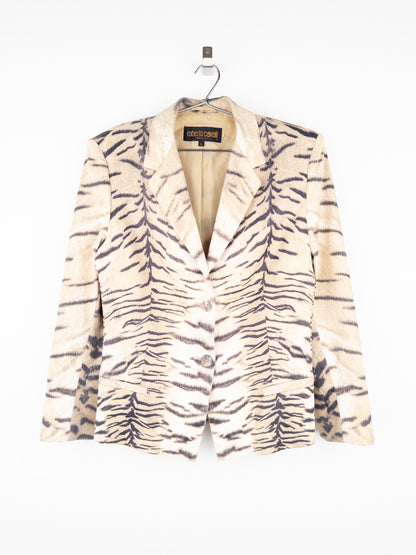 Roberto Cavalli AW98 Tiger Print Blazer Jacket