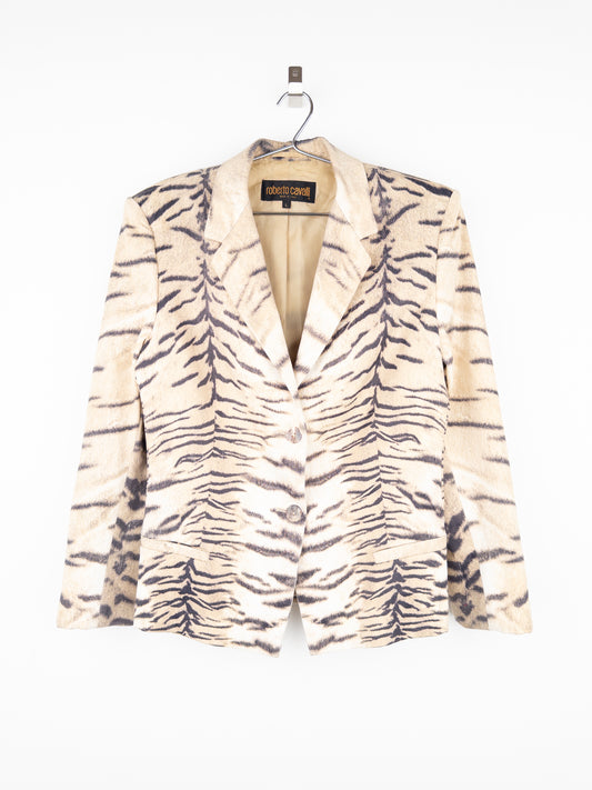 Roberto Cavalli AW98 Tiger Print Blazer Jacket