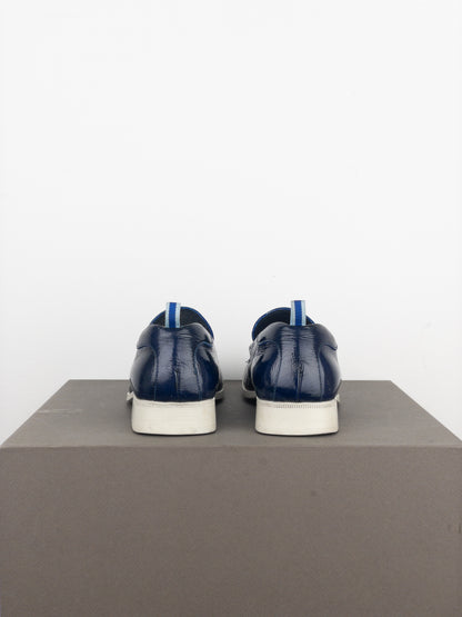 Miu Miu 2000s Square Toe Sports Penny Loafers