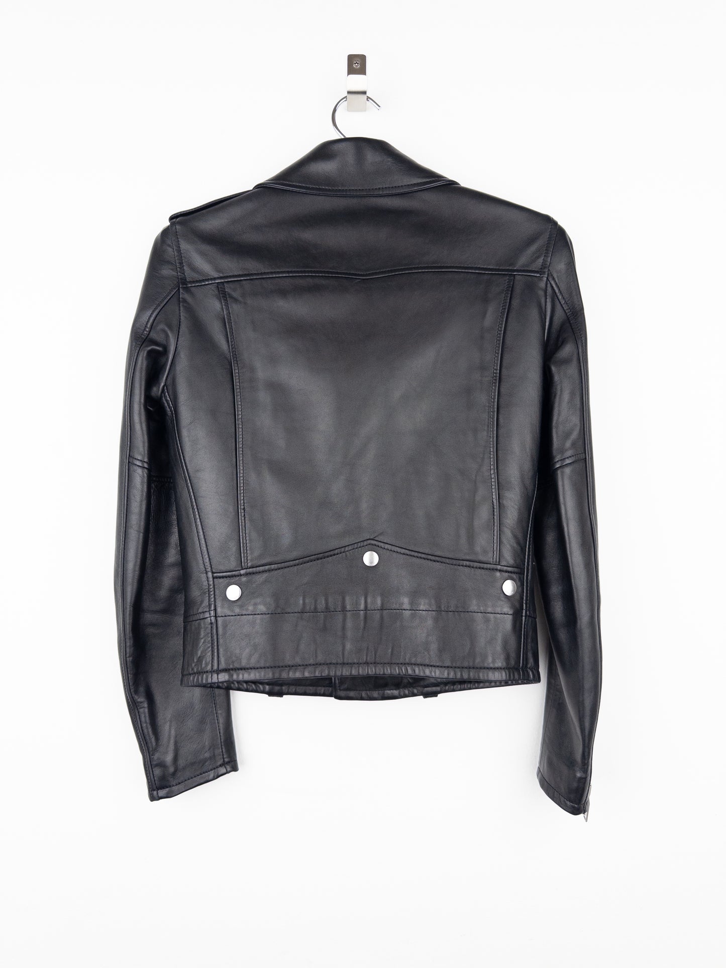 Saint Laurent AW17 Perfecto Biker Patch Leather Jacket
