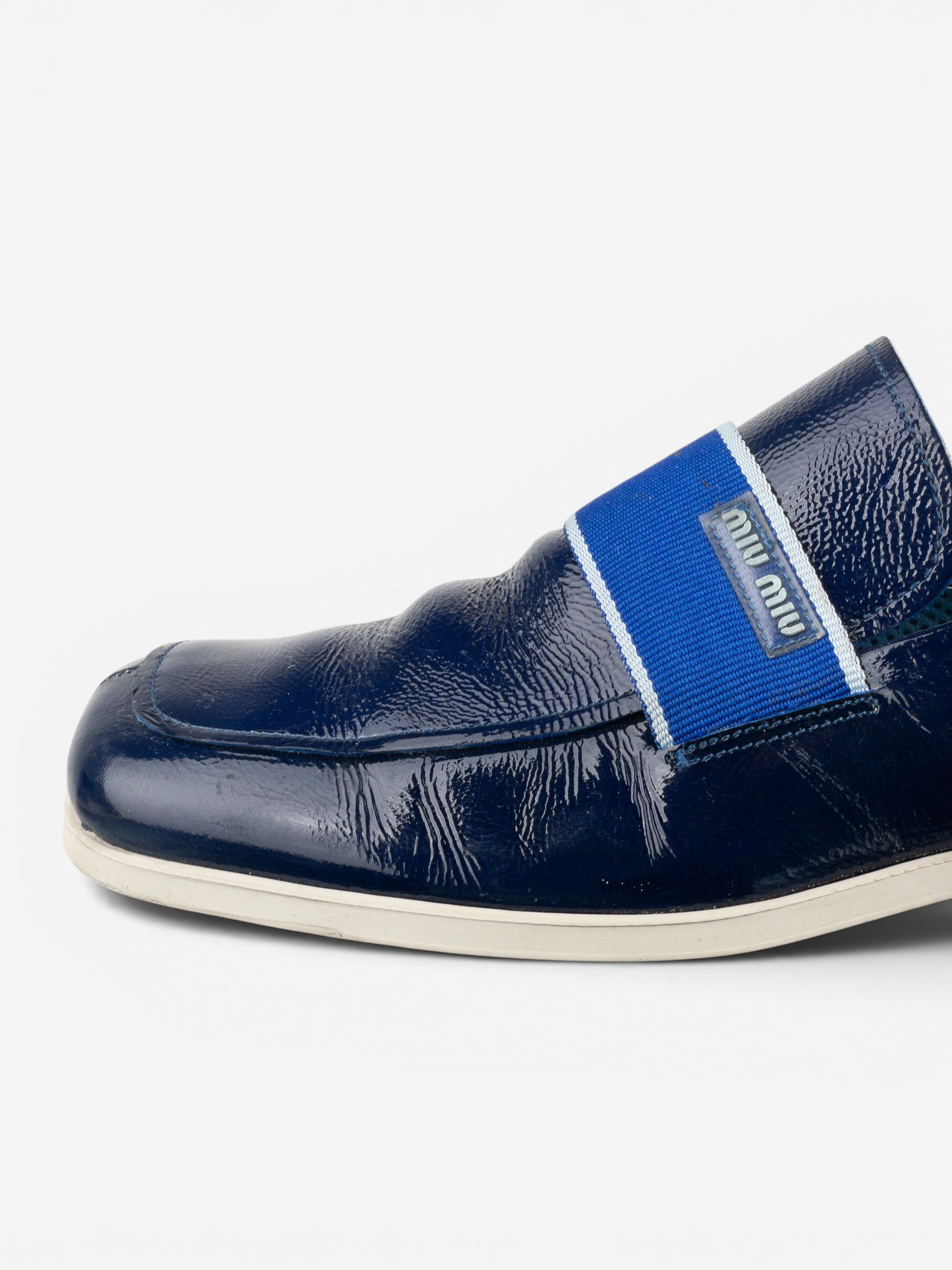 Miu Miu 2000s Square Toe Sports Penny Loafers – photo 8