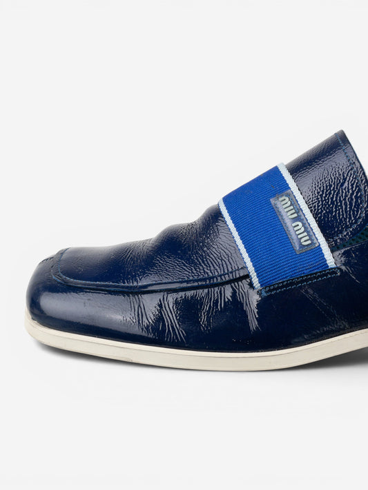 Miu Miu 2000s Square Toe Sports Penny Loafers – photo 8