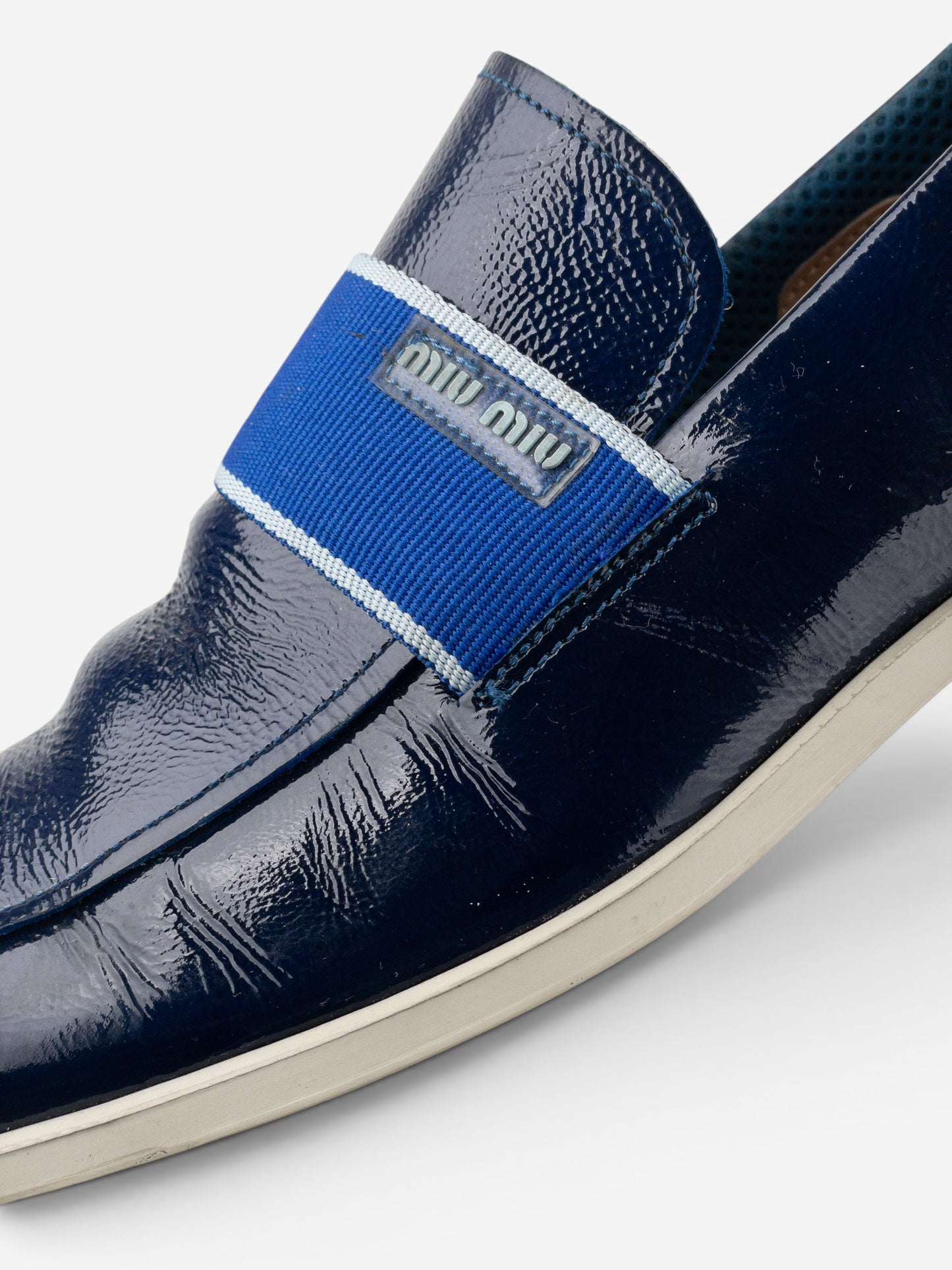 Miu Miu 2000s Square Toe Sports Penny Loafers – photo 9
