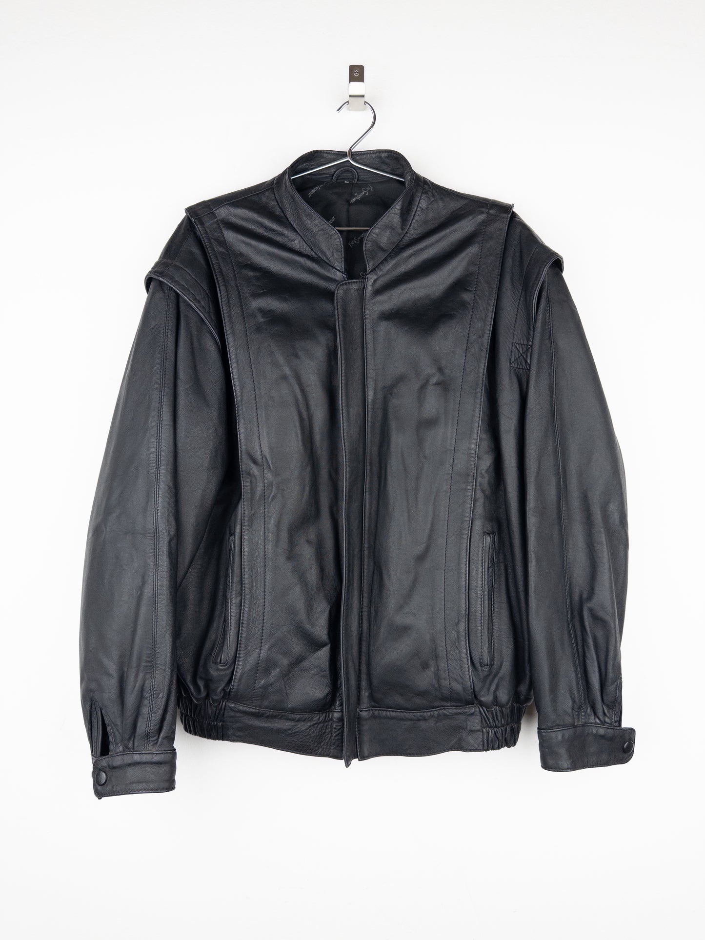 Yves Saint Laurent 1980s Leather Flight Bomber Jacket