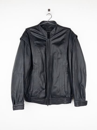 Yves Saint Laurent 1980s Leather Flight Bomber Jacket