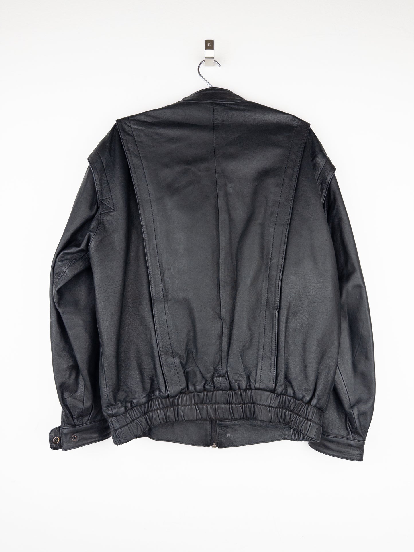 Yves Saint Laurent 1980s Leather Flight Bomber Jacket