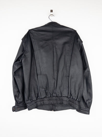 Yves Saint Laurent 1980s Leather Flight Bomber Jacket