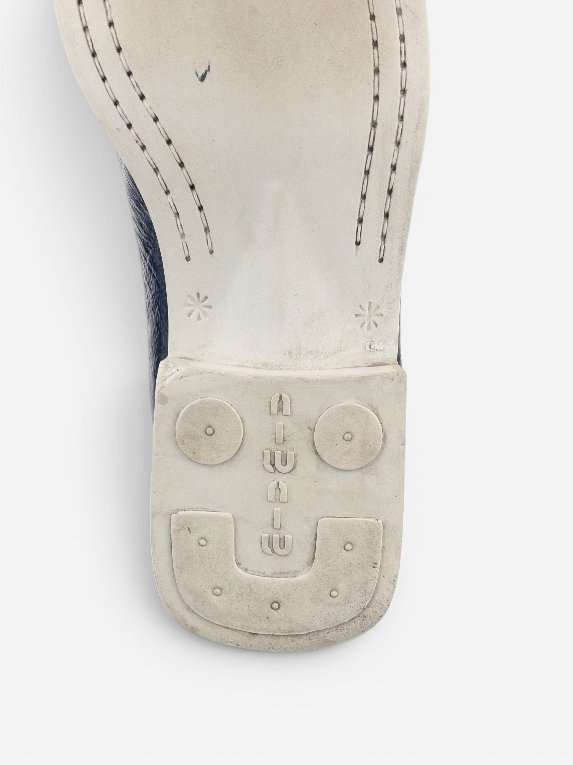 Miu Miu 2000s Square Toe Sports Penny Loafers – photo 12