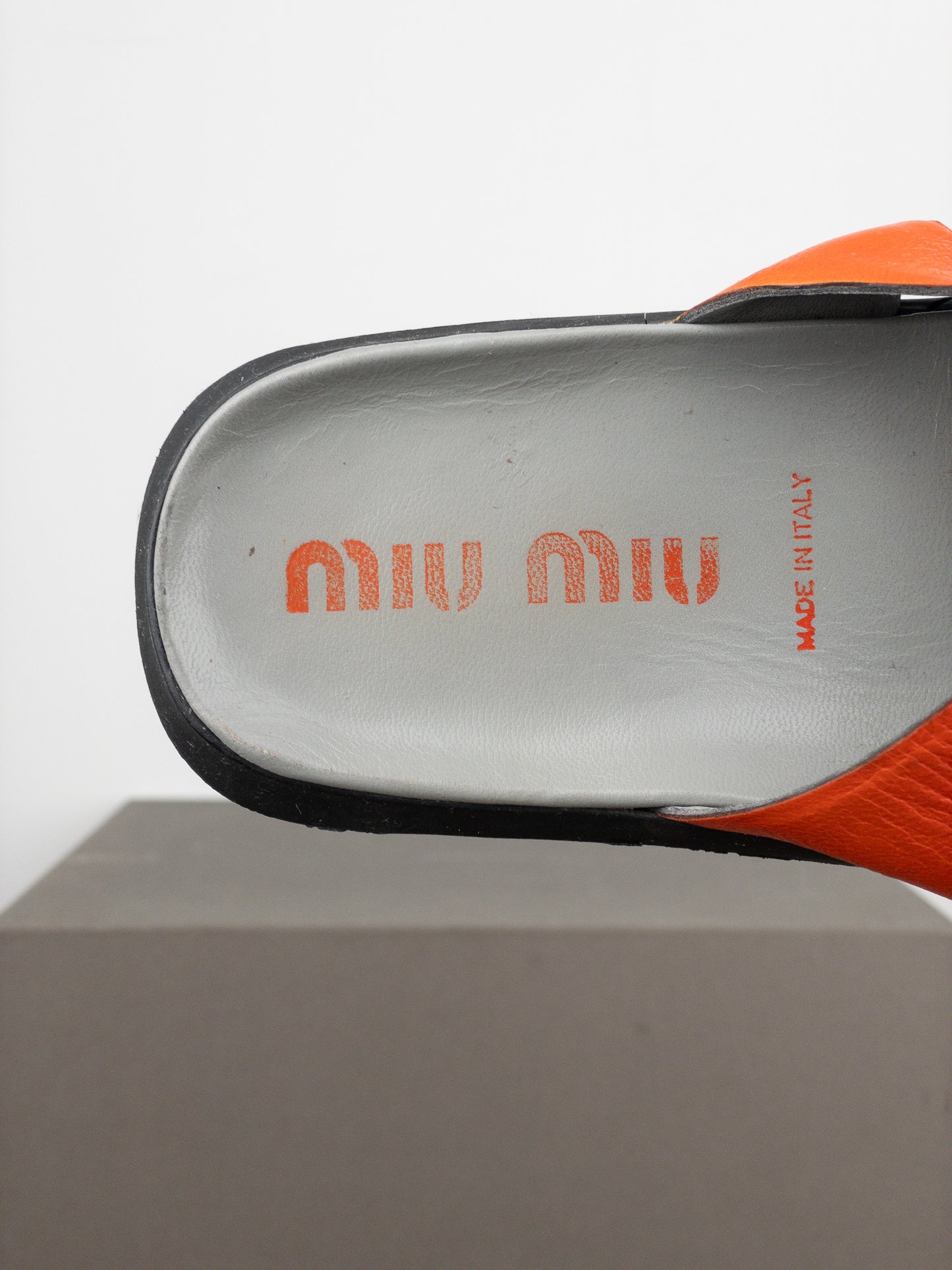 Miu Miu SS99 Bubble Sole Cleat Sandal Slides