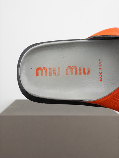 Miu Miu SS99 Bubble Sole Cleat Sandal Slides
