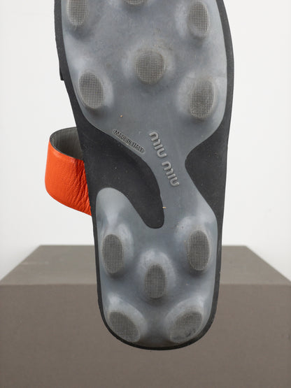 Miu Miu SS99 Bubble Sole Cleat Sandal Slides